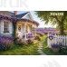 Tło fotograficzne „Lawendowy domek o zachodzie słońca” | 4213